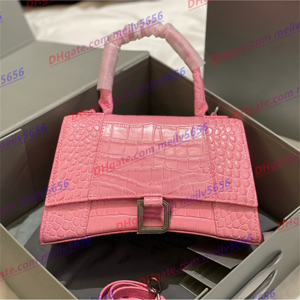 

5A Top handbag designer wallets shoulder cross bags wallet handbags half moon tramp buckle Mini pure crocodile single handle handbag women's luxury Purses, Grey crocodile pattern+silver buckle