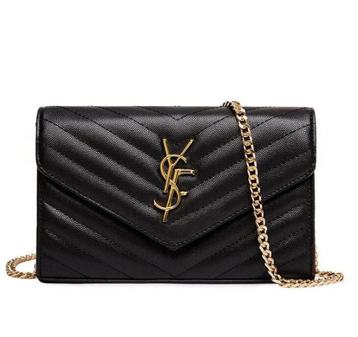 

Designers Caviar Crossbody Bag Womens Luxurys Handbags Purse High Quality Black Fashion Genuine Leather Clutch Chain Lambskin Shoulder Cross Body viuton Bags, Red