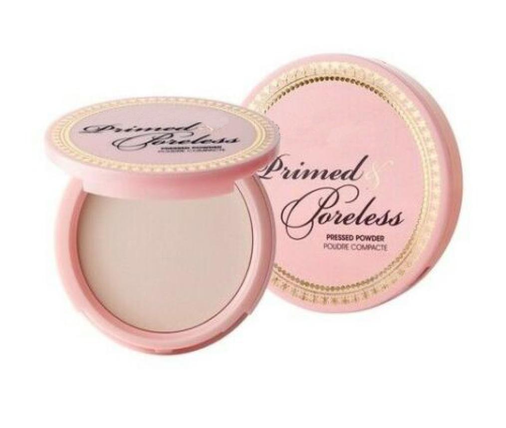 

Primed and Poreless Pressed Powder Double Layer With Puff Matte Finish Skin Flawless Smooth Textured Face Compact Cake Powders Mak2306954, White