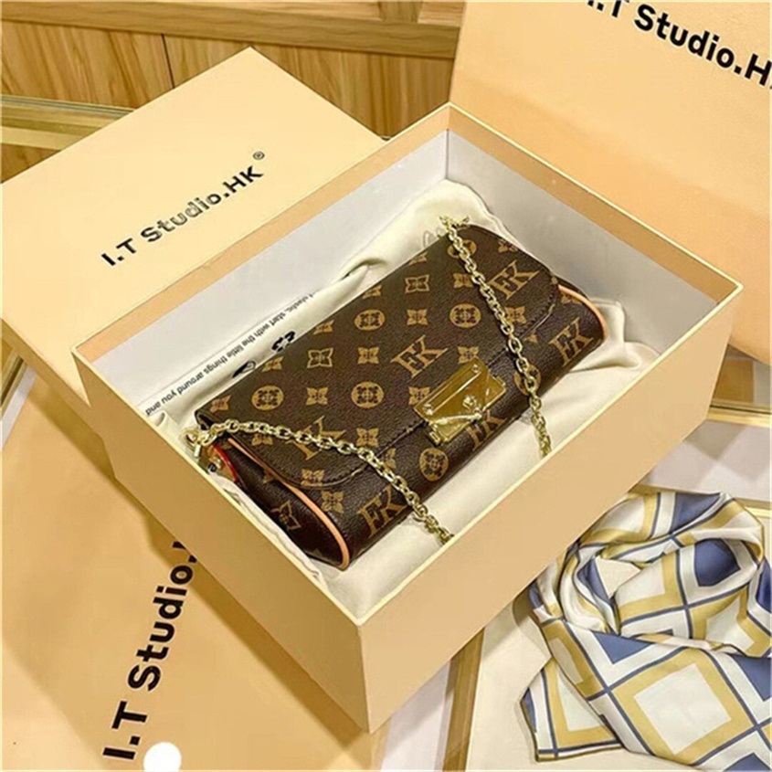 

Hot Free shopping Womens designer handbag luxury bag should bag fashion tote purse wallet crossbody bags backpack Small chain bag, Brown plaid