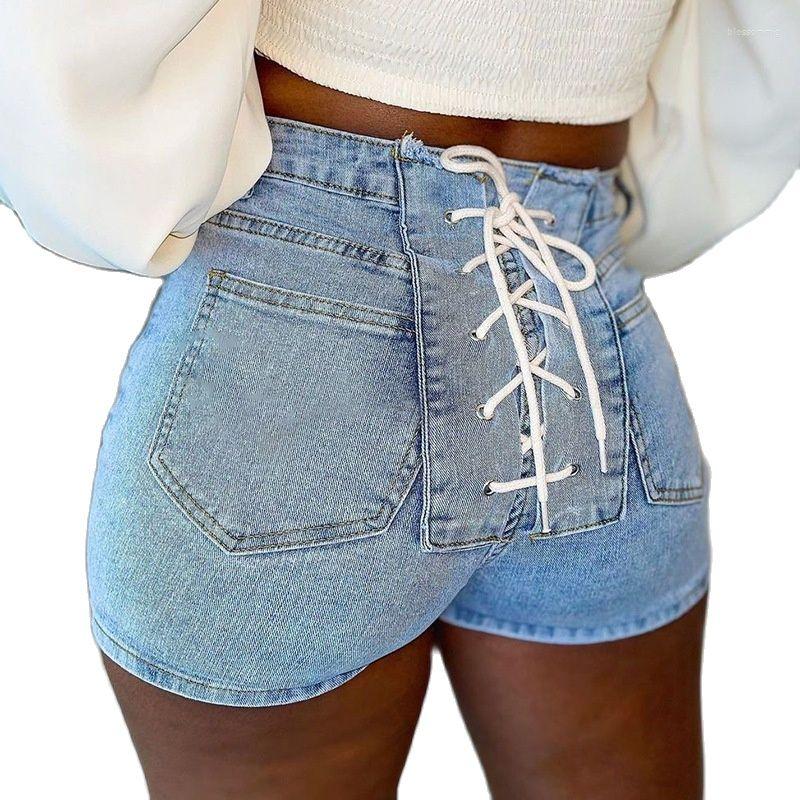 

Women' Shorts Streetwear Women' Ultra Short Sexy High Waist Bandage Buttocks Jeans Elastic, Xvfd16397