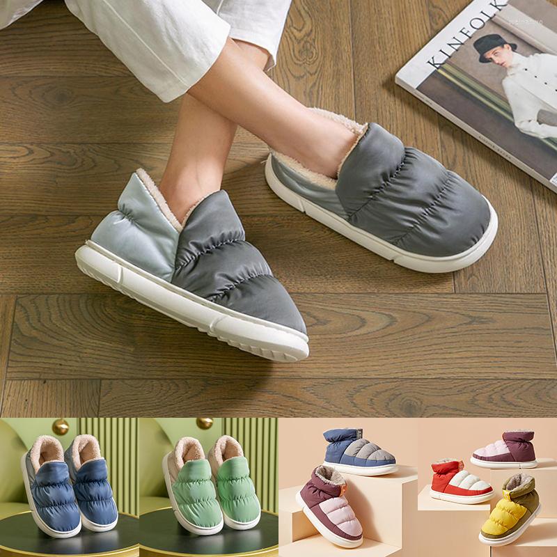 

Slippers Cozy Men Winter Down Cloth Slipers Indoor Outdoor Warm Plush Shoes Women Waterproof Snow Slides Male Non-slip Claquette, 11 geen