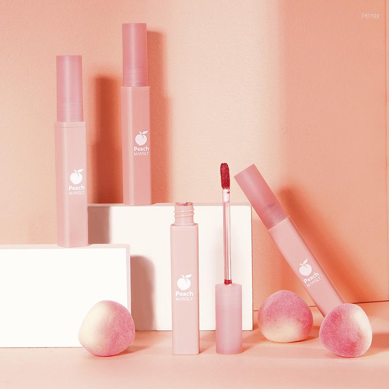 

Lip Gloss Peach Mud Female Matte Velvet Glaze Lasting Moisturizing Lipstick Makeup Cosmetic TSLM2, 03
