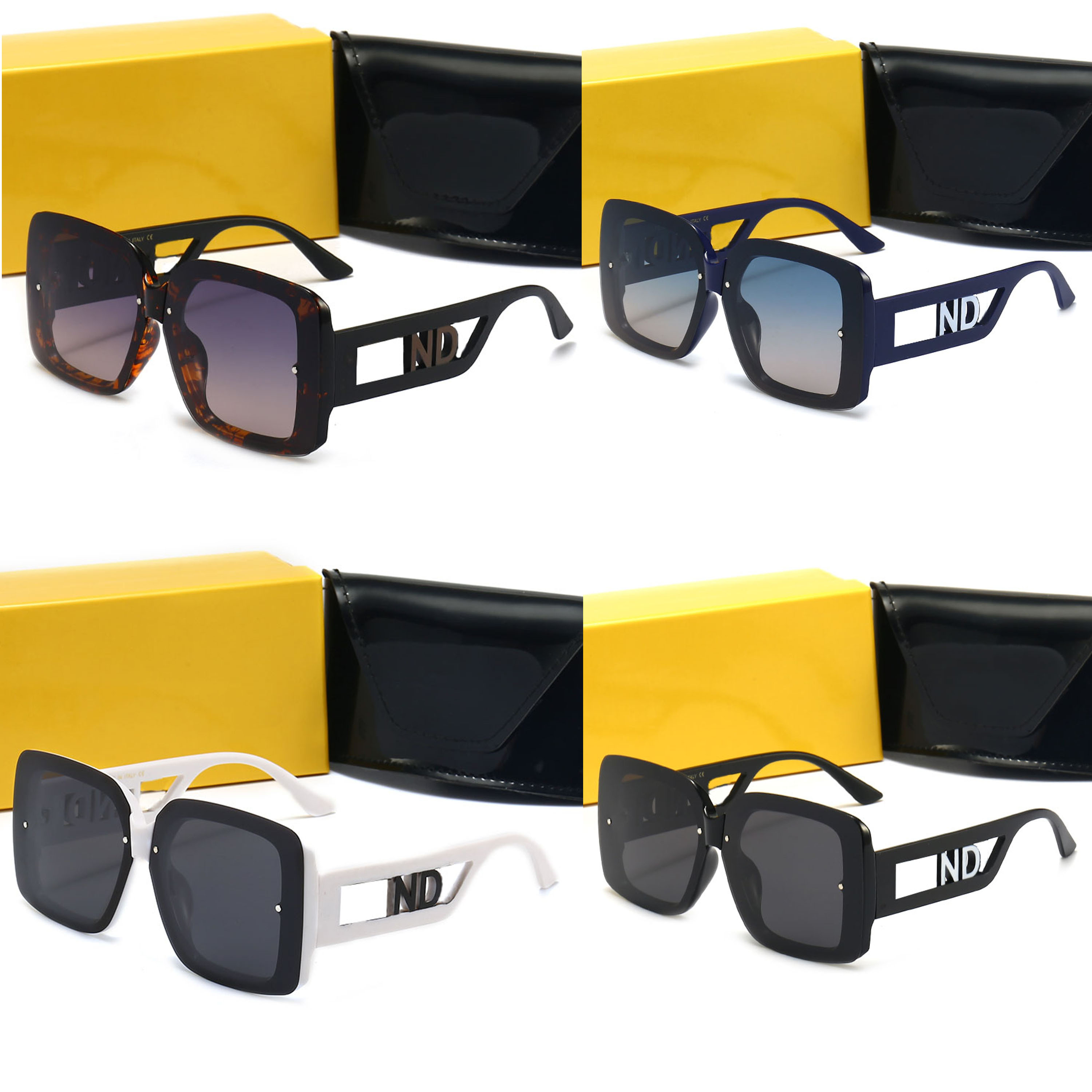Retro Sunglasses for Women Hollow Letter Beach Polarized Designer Sunglasses Men Eye Glasses Summer Adumbral 5 Colors-image-831997598