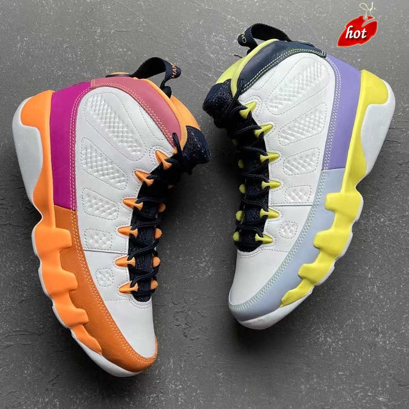 

OG With Box Change The World 9s Mens Basketball shoes White Desert Berry Healing Orange Cactus Flower 9 men trainers sports, Color#1