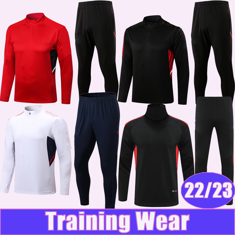 

2022 23 LEWANDOWSKI KIMMICH Kit Suit Soccer Jerseys Training Wear MULLER GORETZKA SANE COMAN DAVIES SARR HERNANDEZ Half Zip Tracksuit Football Shirts, Wyg728 2022 half zipper white