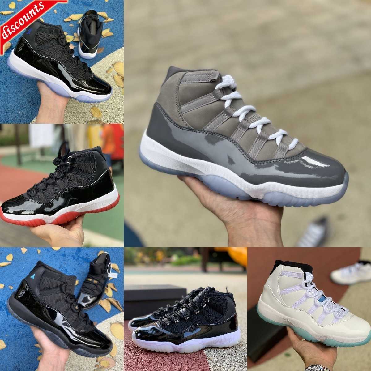 

TOP 2023 Jumpman Jubilee 11 11s High Basketball Shoes COOL GREY Legend Blue 25th Anniversary Space Jam Gamma Blue Concord 45, M306