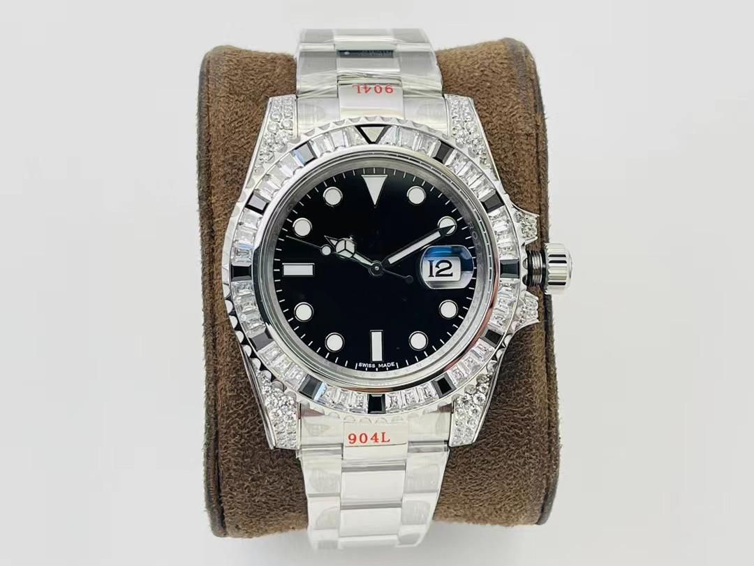 

VR All Stars watch size 40mm with 3135 blue gosseline movement swarovs, As shown