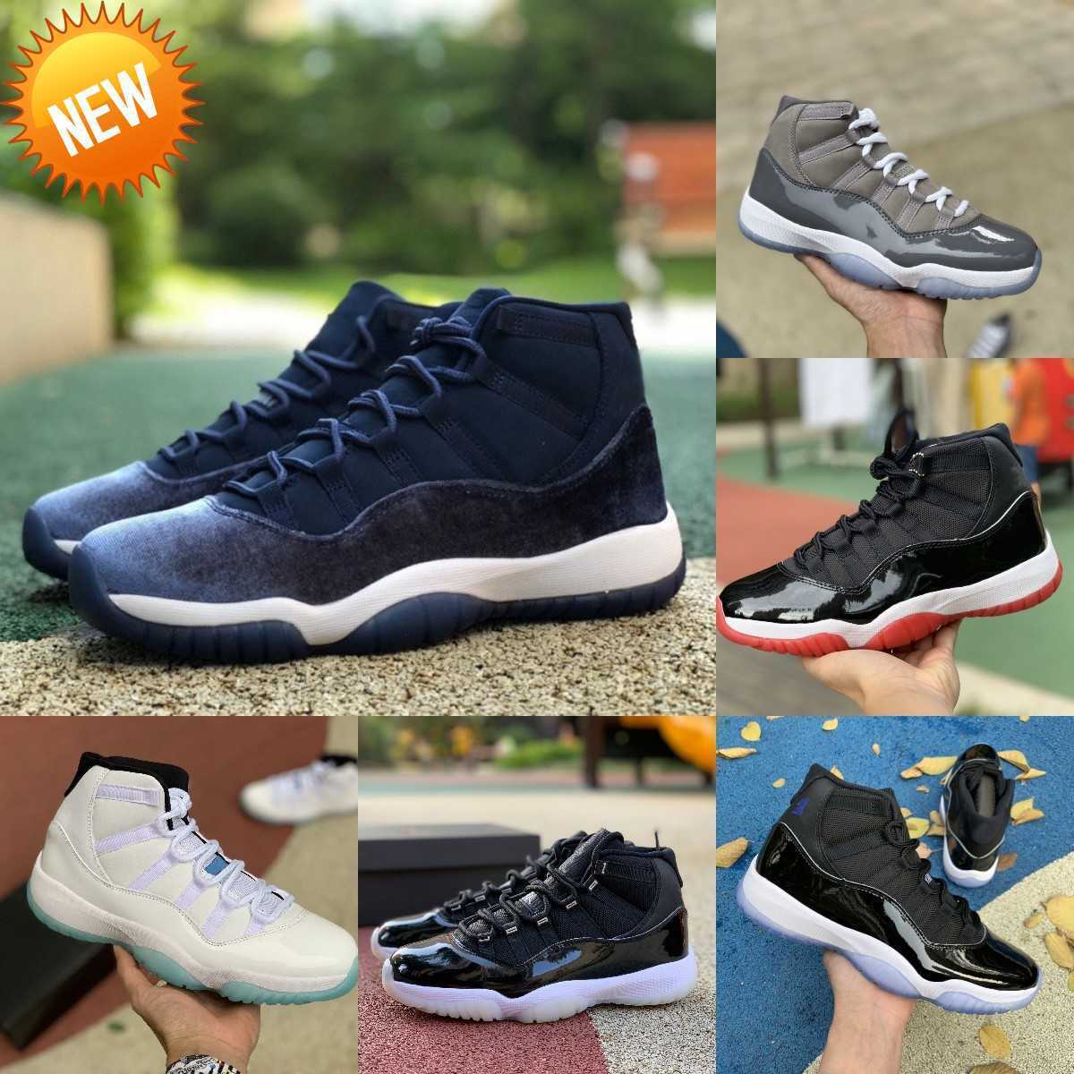 

NEW Jumpman Jubilee 11 11s High Basketball Shoes COOL GREY Legend Blue Midnight Navy Playoffs Bred Space Jam Gamma Blue Easter, Please contact us