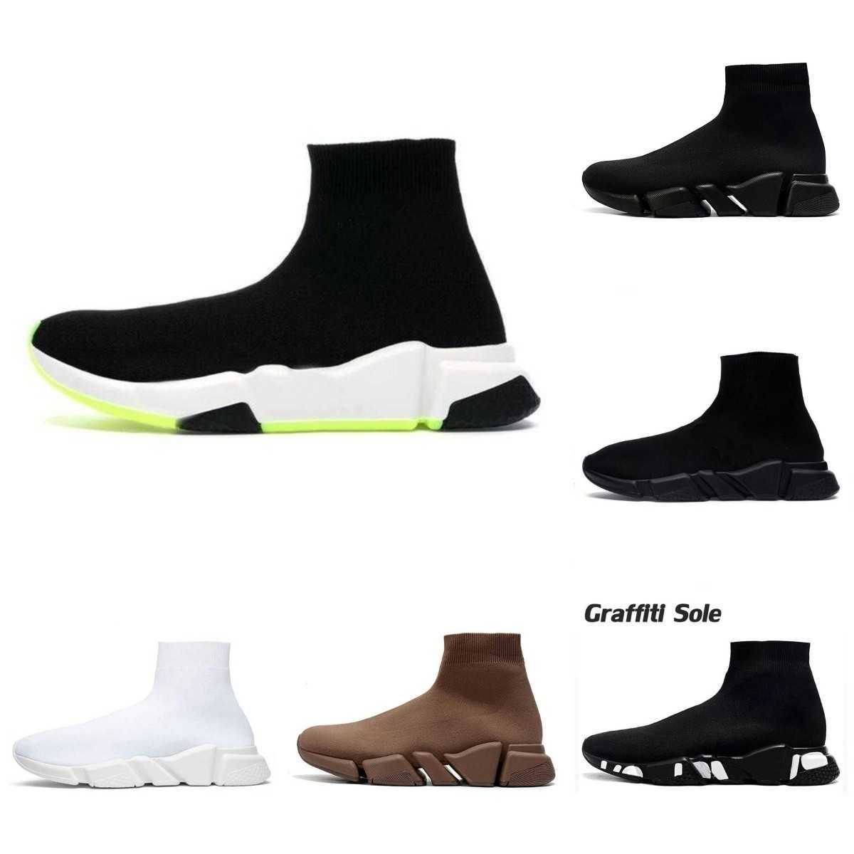

Running Shoes Sneakers 2023 New Men's Sock Running Shoes Black White Platform Women's Sports Shoes Spe Trainer Designer Chaussures Luxury Fashion S01