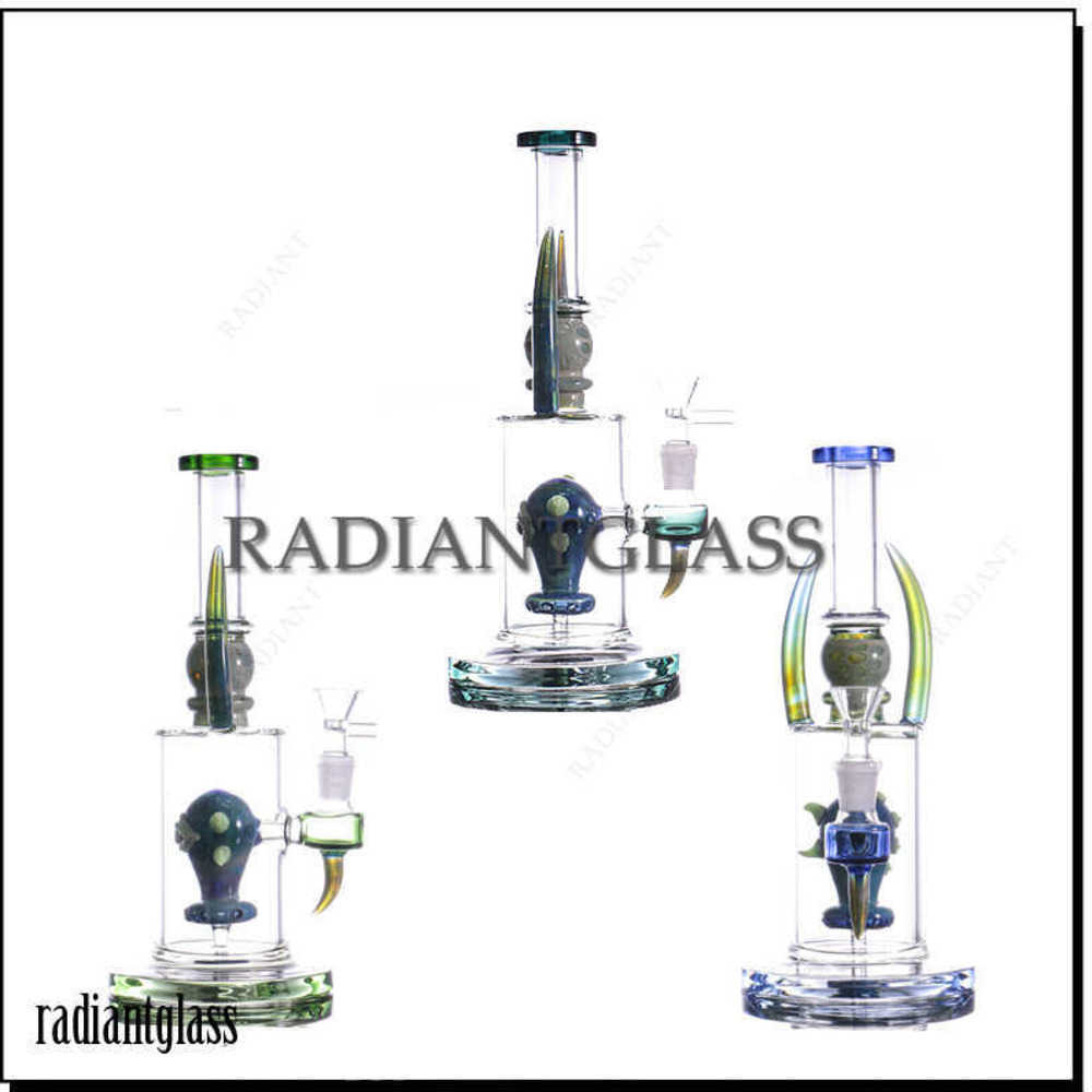 

Hookahs Unique Eye Perc Glass Bong Stright Type for Dry Herb Smoking Heavy Bongs Handmade Wholesale