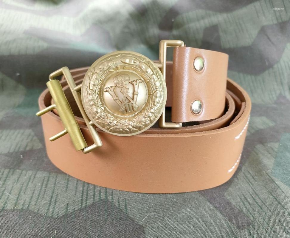 

Waist Support TOMBJ WWI GERMAN PRUSSIAN OFFICERS LEATHER BELT, Gold