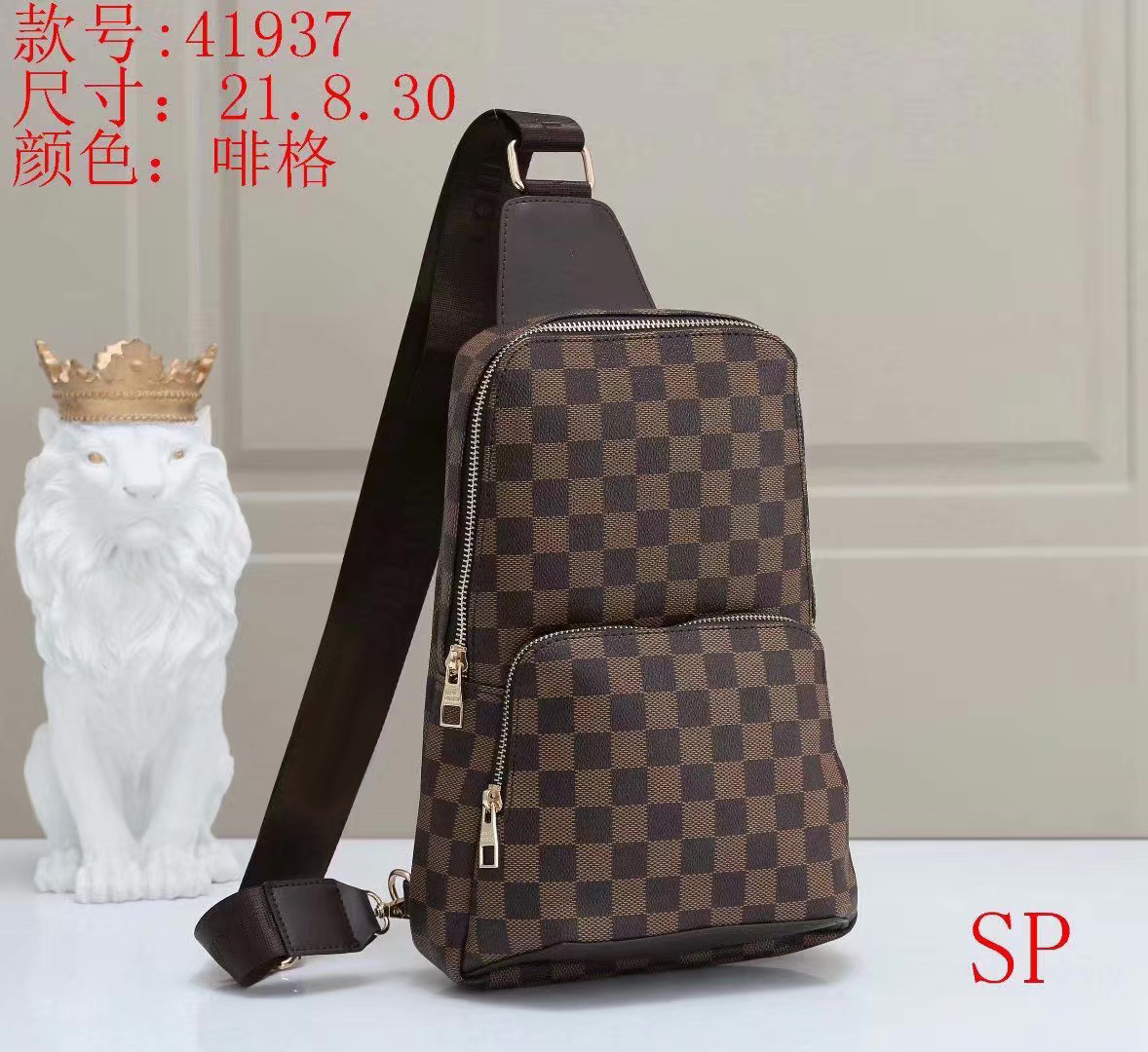 

Luxury Tote shoulder bag totes purse Designer handbag message bags cluth Brand Crossbody pu leather #41937 Mens 30CM Old Flower Hobos Belt Bag Bumbag Damier, Embossed damier