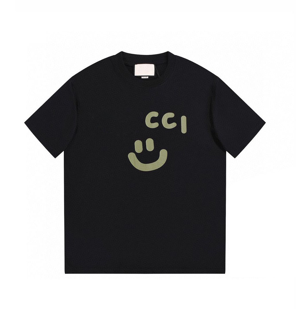 

22SS Designer Letter Printed T Shirts Tee Sweatshirt Fashion High Street Short Sleeves Summer Casual T-Shirt Breathable Men Women Crew Neck Tees Dresses for Wo 30-306, Black