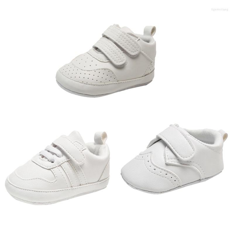 

First Walkers Bobora Toddlers Shoes Winter Children Baby Boys White Fashion Toddler Kids Pu Leather