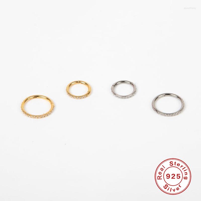 

Stud Earrings Aide 6mm/8mm CZ Crystal Piercing Ear Tragus Cartilage Jewelry 925 Silver Nose Hoop Ring 2022 Body Wholesale Brincos