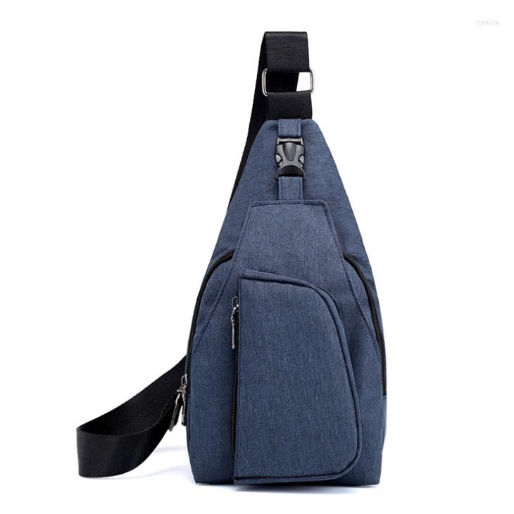 

Outdoor Bags Style Multifunctional Chest Bag Waterproof Nylon City Jogging Running, Black color