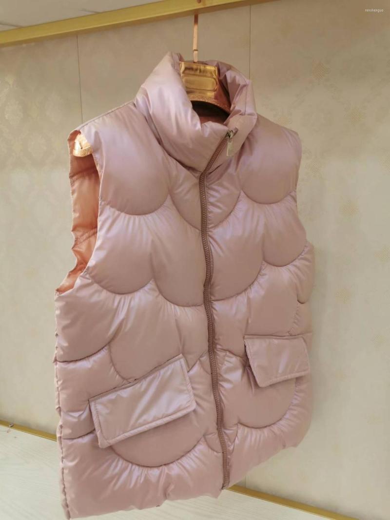 

Women's Vests Women's Padded Jacket Vest Autumn Winter Warmth Parka Sleeveless Cardigan Wholesale Waistcoat, White