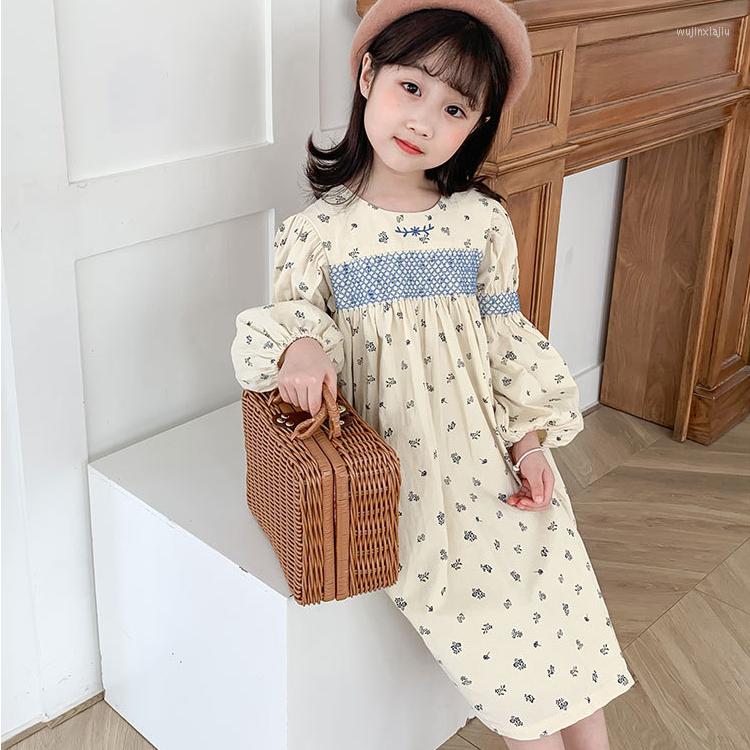 

Girl Dresses Toddler Fall Clothes 2022 Brand Embroidery Baby Autumn Dress Flroal Children Ropa De Navidad, Beige