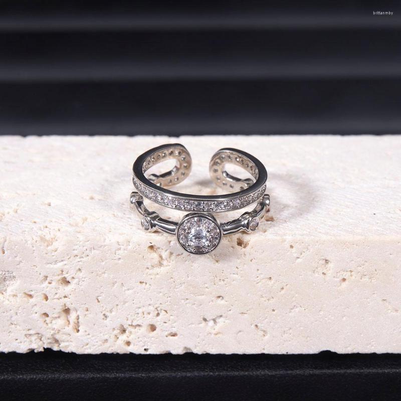 

Wedding Rings Trendy Geometric Ring For Women Cubic Zircon Finger Beads Charm Bohemian Beach Jewelry Gift J2130