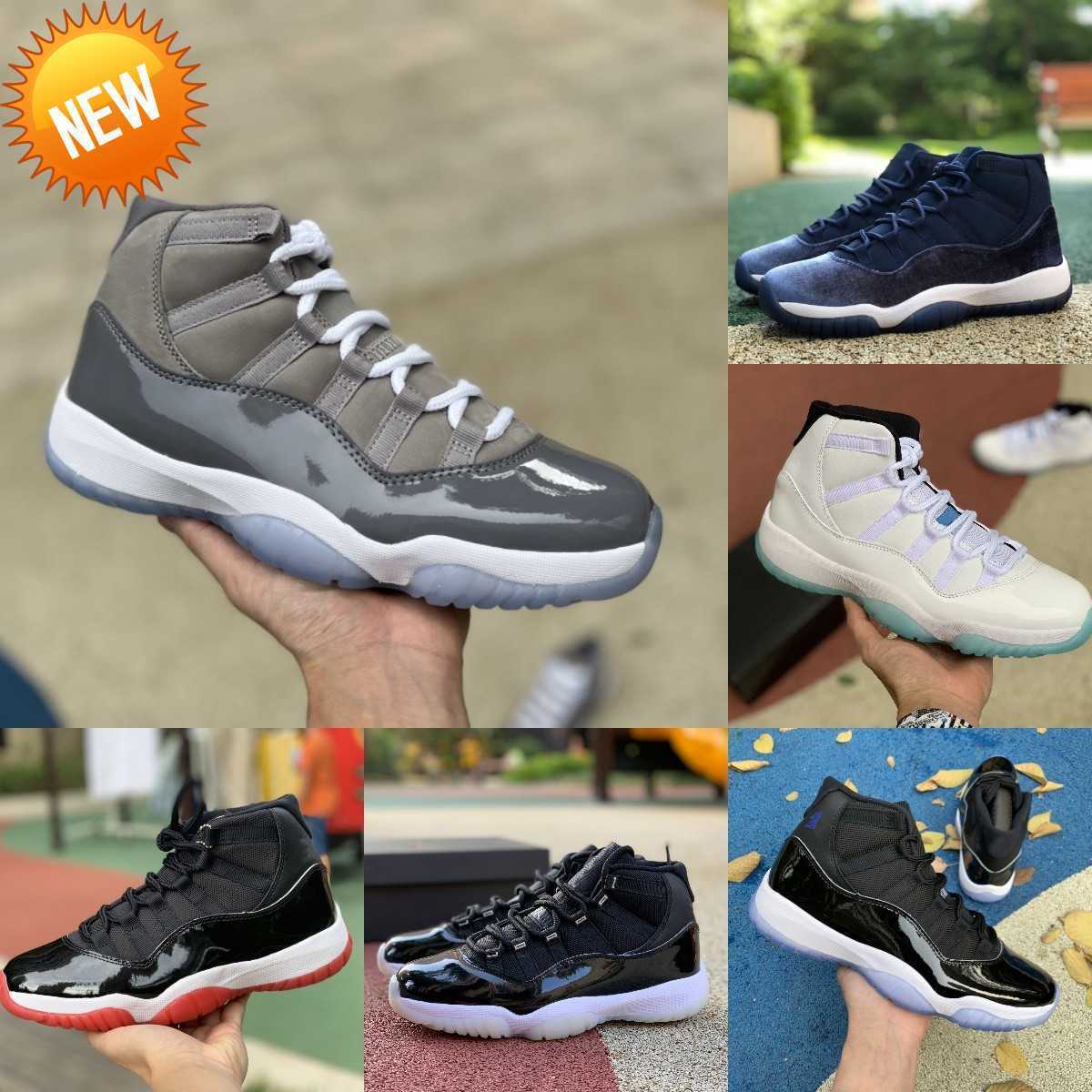

NEW Jumpman Jubilee 11 11s High Basketball Shoes Mens Women COOL GREY Legend Blue Midnight Navy Playoffs Bred Space Jam Gamma, Please contact us