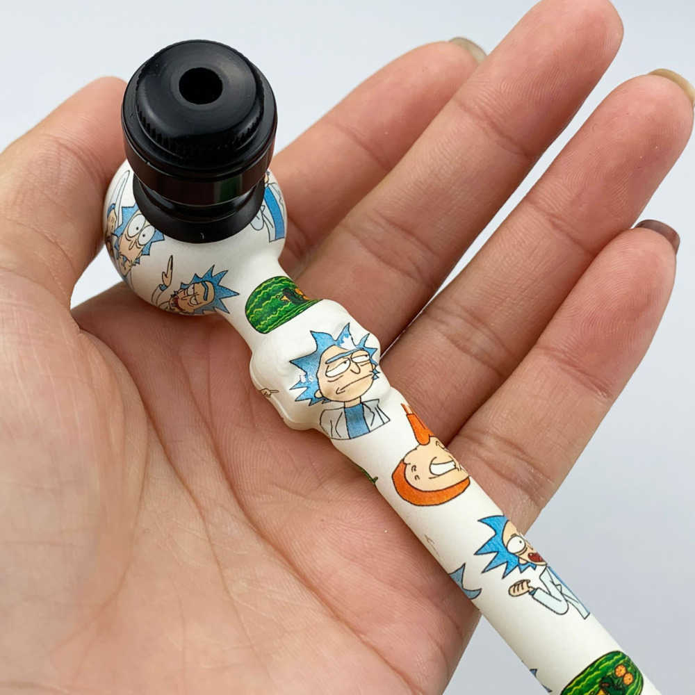 

Cartoon Decal Decal hand pipe wholesale tobacco with bowl Silicone pipes