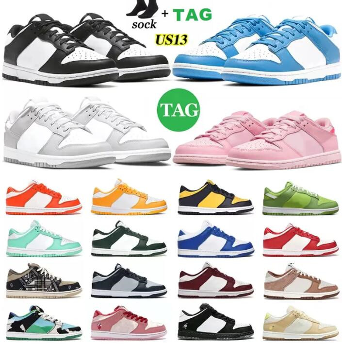 

Designer dunkSB Running shoes Panda dunks mens women low sneakers triple pink Grey Fog Syracuse Team Green University Blue walking jogging