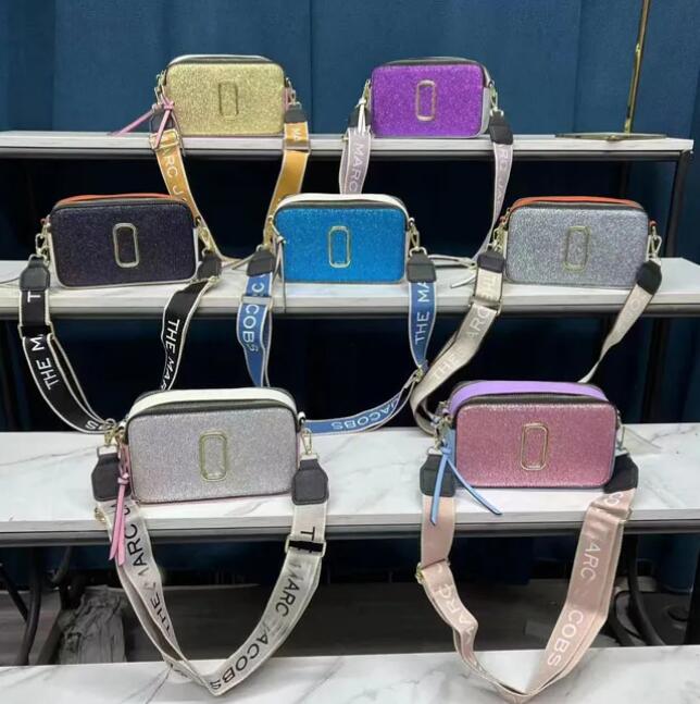 

Designer Fashion bag Ladie Handbag Famous totes Marc Jocobs Snapshot Camera Small Crossbody purse Women Shoulder Bags Messenger cross body, Blue