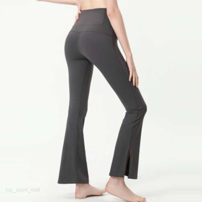 

Women Yoga Leggings Pants Solid Color Nude Soft Trousers Sports Shaping Waist Tight Flared Fitness Loose Jogging Sportswear Nine Point Flared Pant Sweatpants, 02