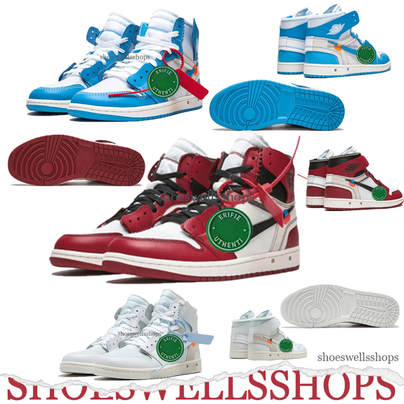 

Basketball Shoes Sneakers Retro Unc Sneaker Dark Mocha Bred Patent Chicago Royal University Blue Fearless Diamond Air Jumpman 1 Men Og Offs White x, Color #43