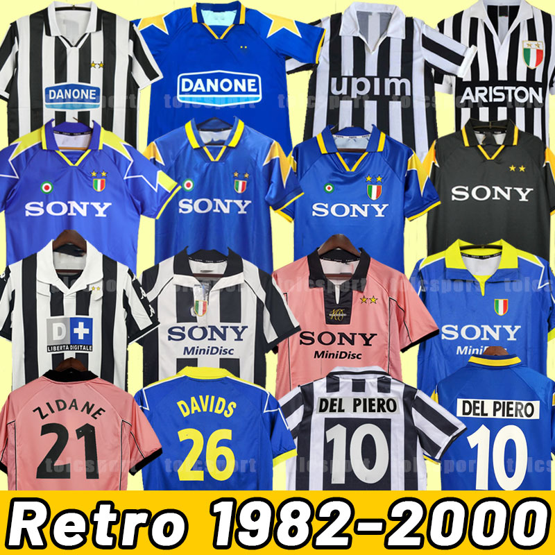 

Retro soccer jerseys DEL PIERO Montero Platini ZIDANE INZAGHI ROSSI Vieri DAVIDS football shirt Juventus 82 83 84 85 92 94 95 96 97 98 99 00 1982 1983 1984 1998 1999 2000