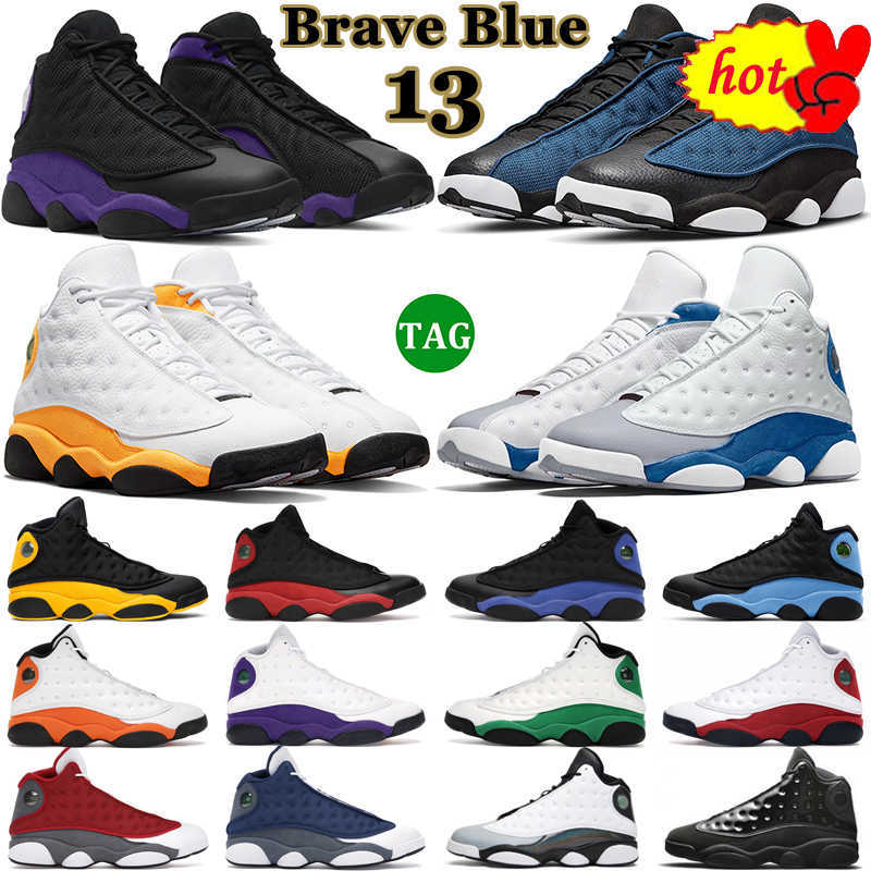 

2023 Top High Basketball shoes13 Jumpman 13s Shoes Men Women University Brave Blue Navy Red Flint Court Purple Obsidian, 18