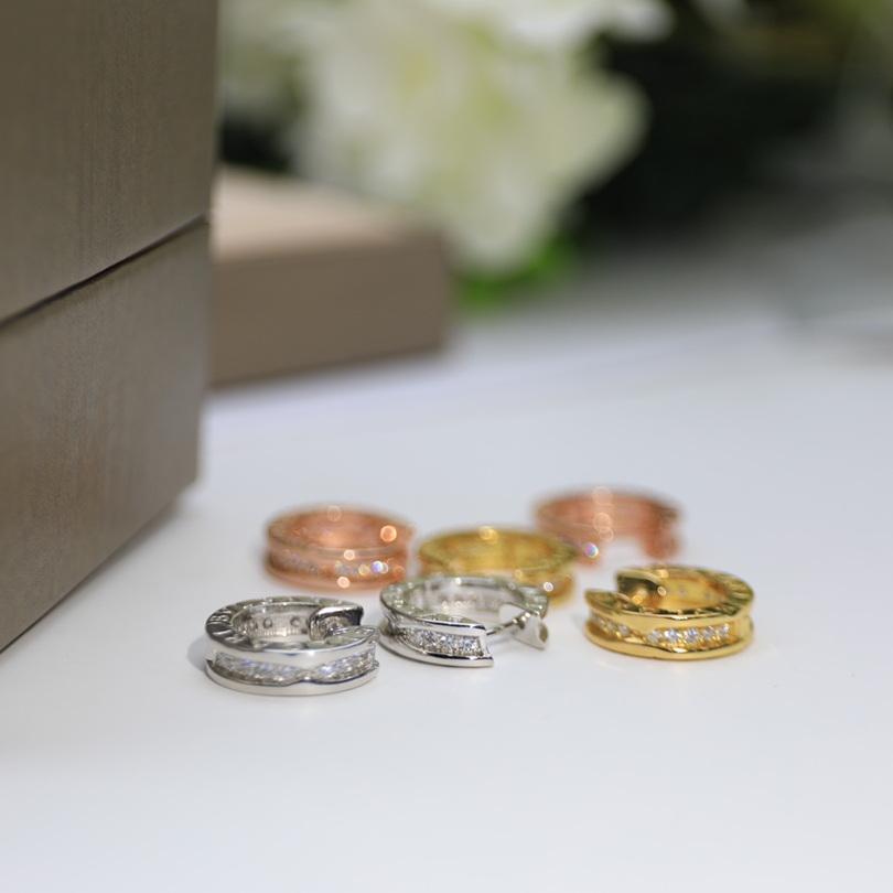 

Earring Luxury Jewelry Stud Gold Plated Designer Official Reproductions Earrings Classic Style 925 Silver Needle Anti Allergy