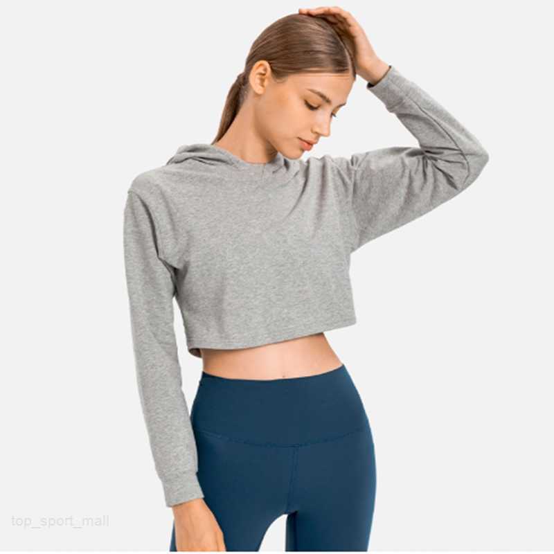 

7-point low-waisted hooded long-sleeved fitness tight waist sports slim sports top Thin Comprehensive Workout Joggers Full Sportswear Fitness Sweatshirt Clothes, 01