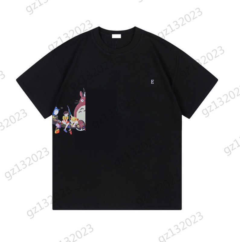 

Women Shirt T-shirts Cartoon Printing Crew Neck Short Sleeve Pullover T-shirt Unisex Style Pure Cotton Fabric Joker Tees Spring Summer Clothes Woman 1970