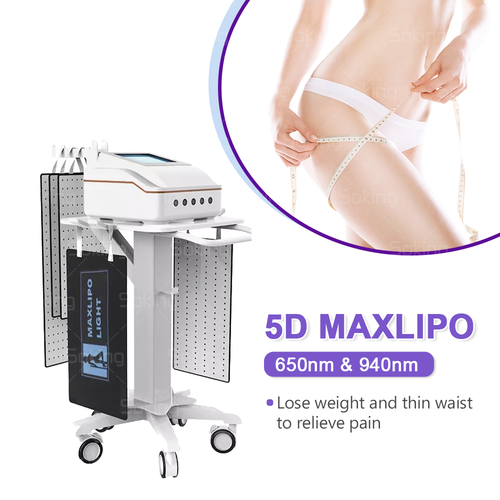 Maxlipo Light 650 nm 940 nm Lipo Laser Minceur Machine Physiothérapie Équipement Lipolaser Dispositif De Désintoxication De Drainage Lymphatique