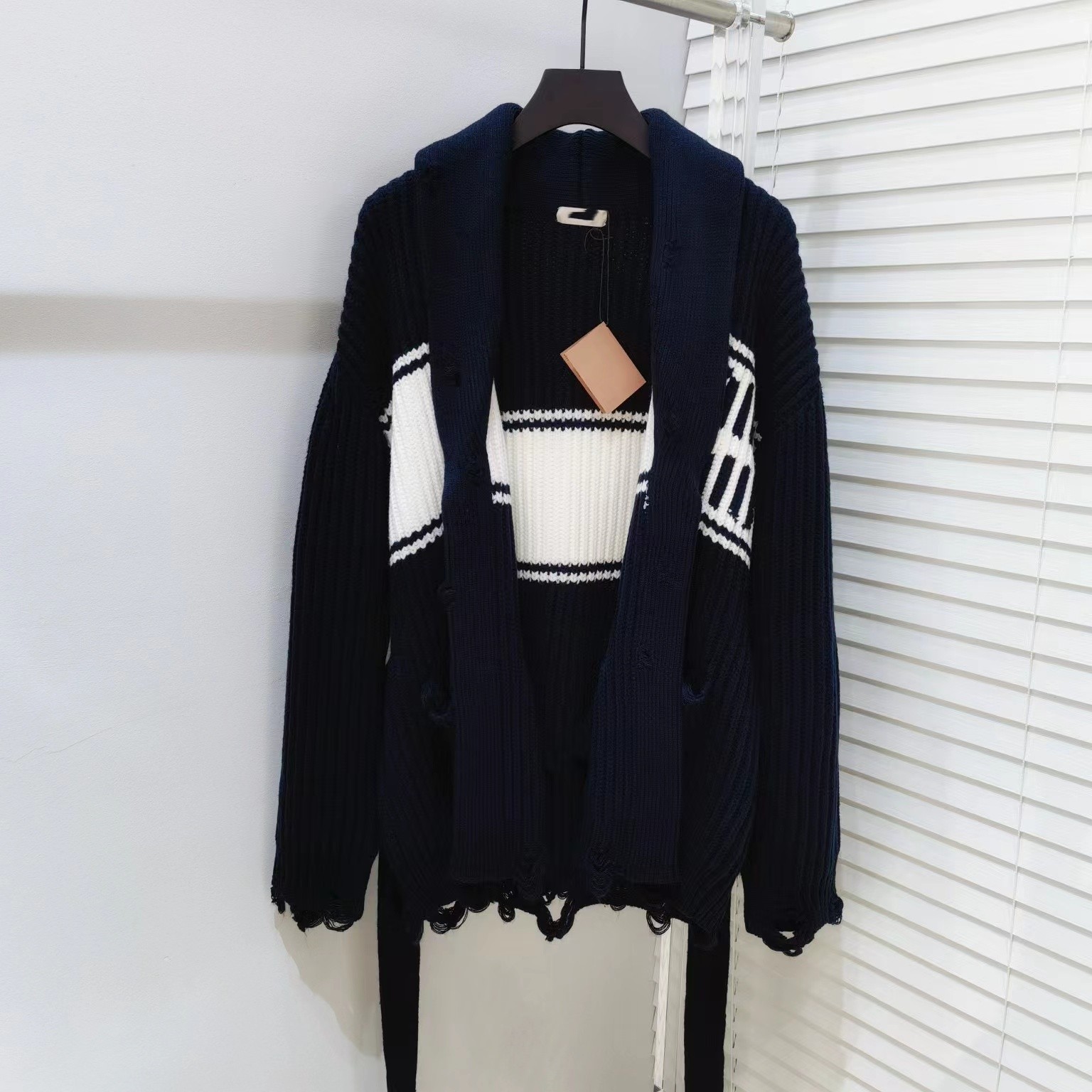 

Women' Sweaters 2023 New Spring Autumn Lapel Neck Long Sleeve Print High End Jacquard Cardigan Designer Sweater 1229-12, Picture color