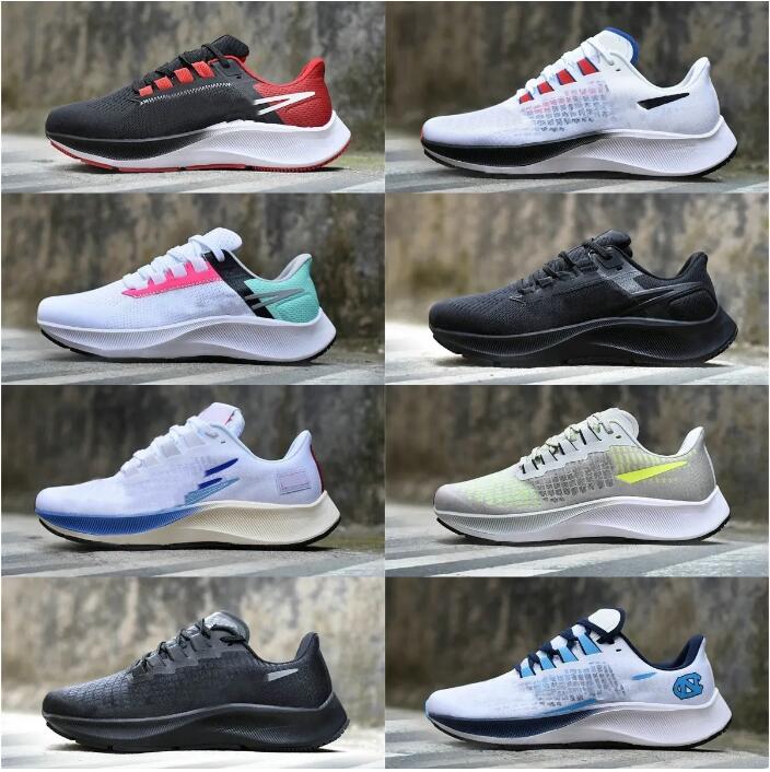 

2023 New Zoom X Pegasus 37 38 39Turbo shoes Barely Grey Hot Punch Black White sneakers ShangHai Chaussures Mens Womens Casual running shoes, 27