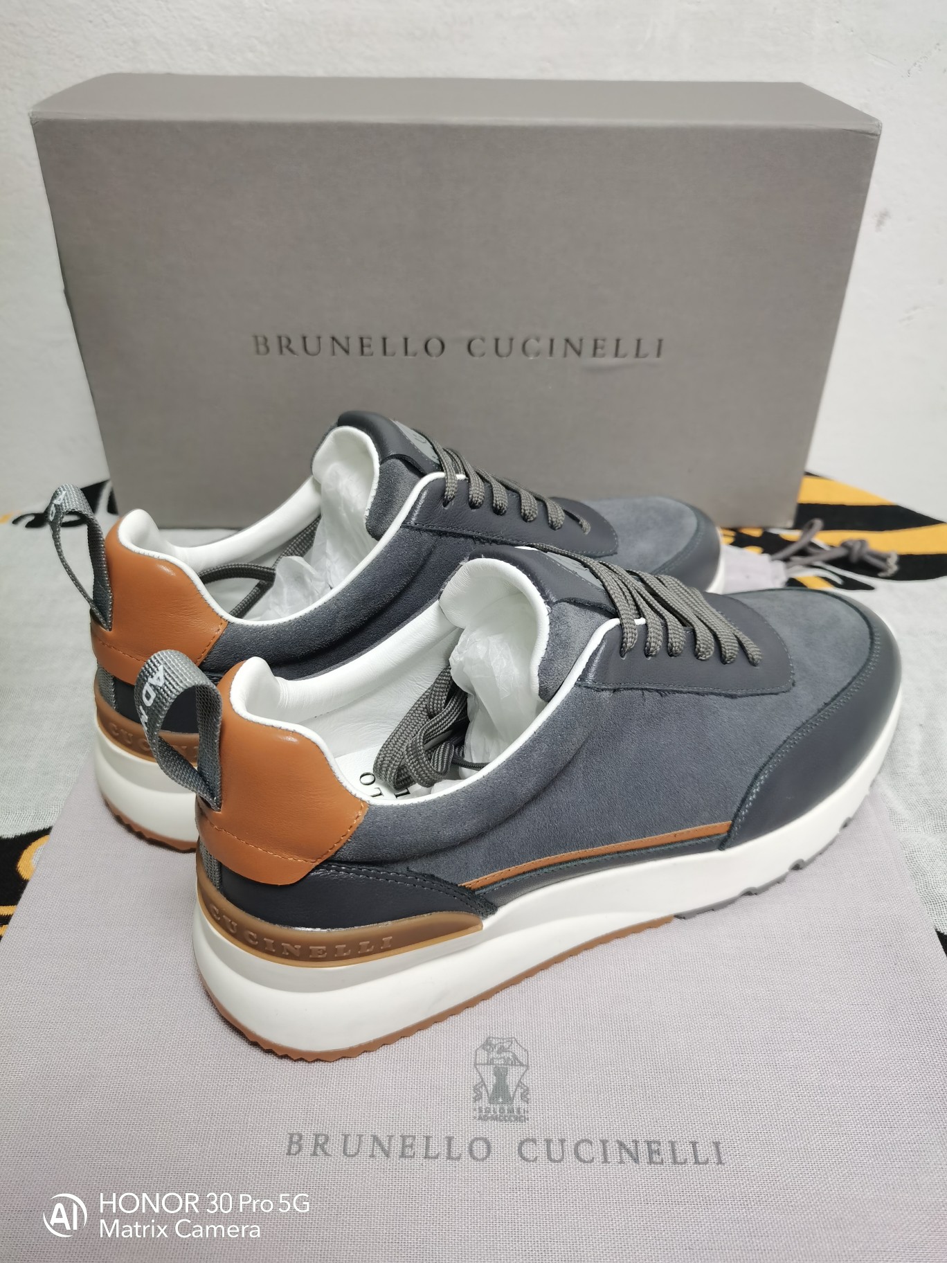 

new Luxury Mens casual falts Dress shoes Loro lp Walk sneakers BRUNELLO runner Shoes bc Mocassin Large size 45 46 B65T