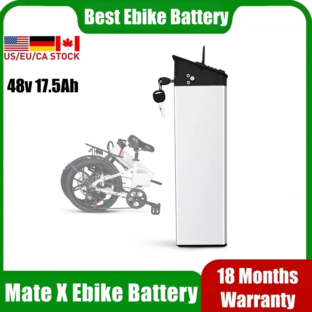 

Mate X replacement battery 48v 17.5ah ebike batteries pack for electric folding bike li-ion akku e-bike batteria 500w 750w motor