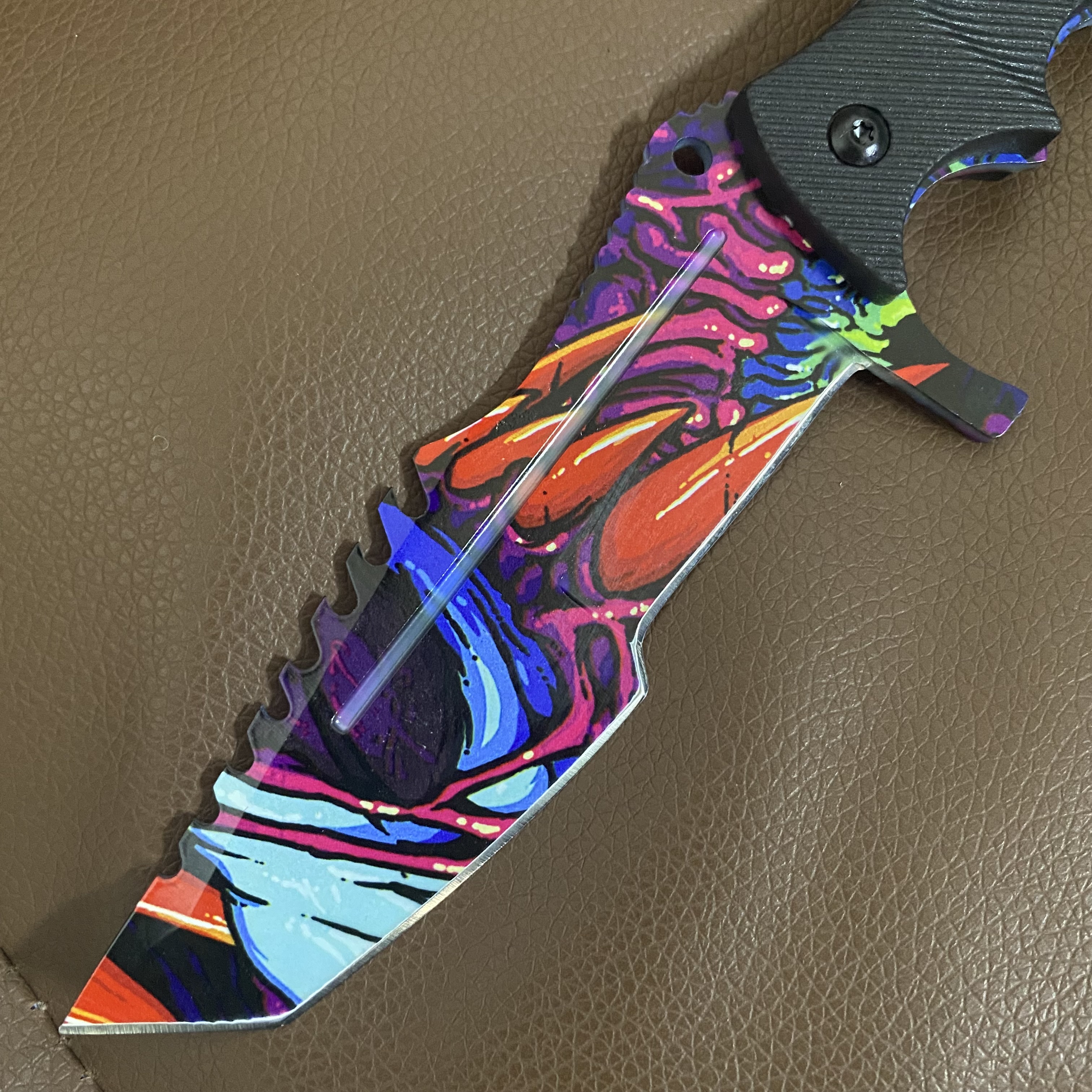 

real Counter Strike Hyper beast csgo huntsman knife Hunting Camping knifes Survival Tactical knifess Outdoor knives Fixed Blade fishing knife hiking garden tools