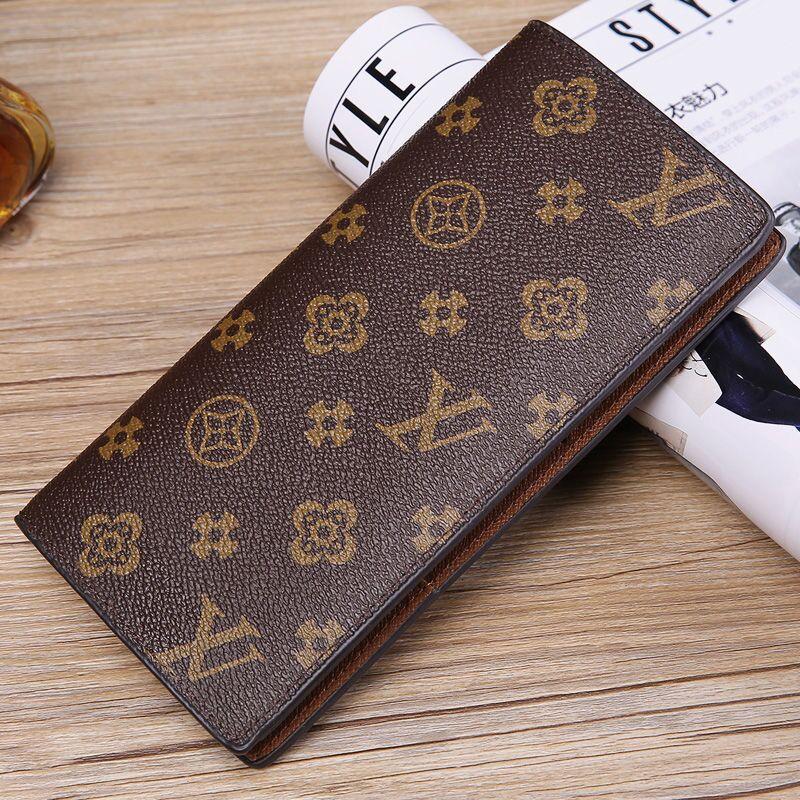 

BRAZZA WALLET Stylish Mens Jacket Long Wallet in Brown Waterproof Checkered Canvas for Holding Change Notes Credit Cards M66540, Customize