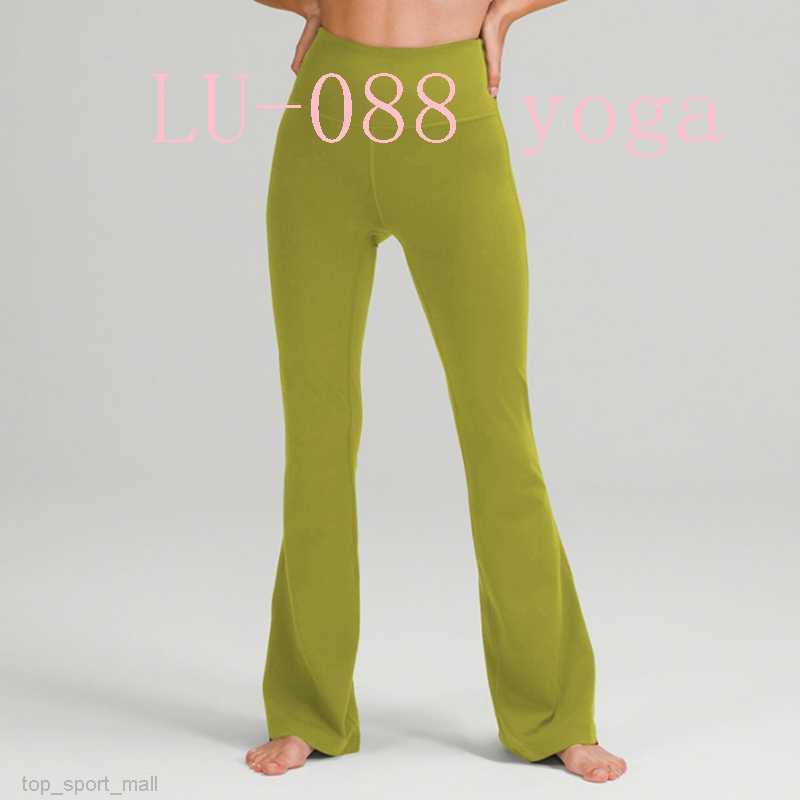 

Fitness Women Yoga Pants Running Street Groove Flares Trousers High Waist Tight Belly Sports Yoga Workout Sexy Nine Minutes Pant Leggings Sweatpants Full, L001