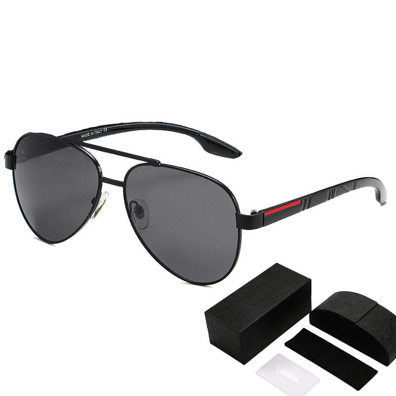 

Side Letter Sunglasses For Women Made In Italy Sun Block Eye Glasses Beach Mens Designer Sunglasses Black Silver Fashion Adumbral With Box