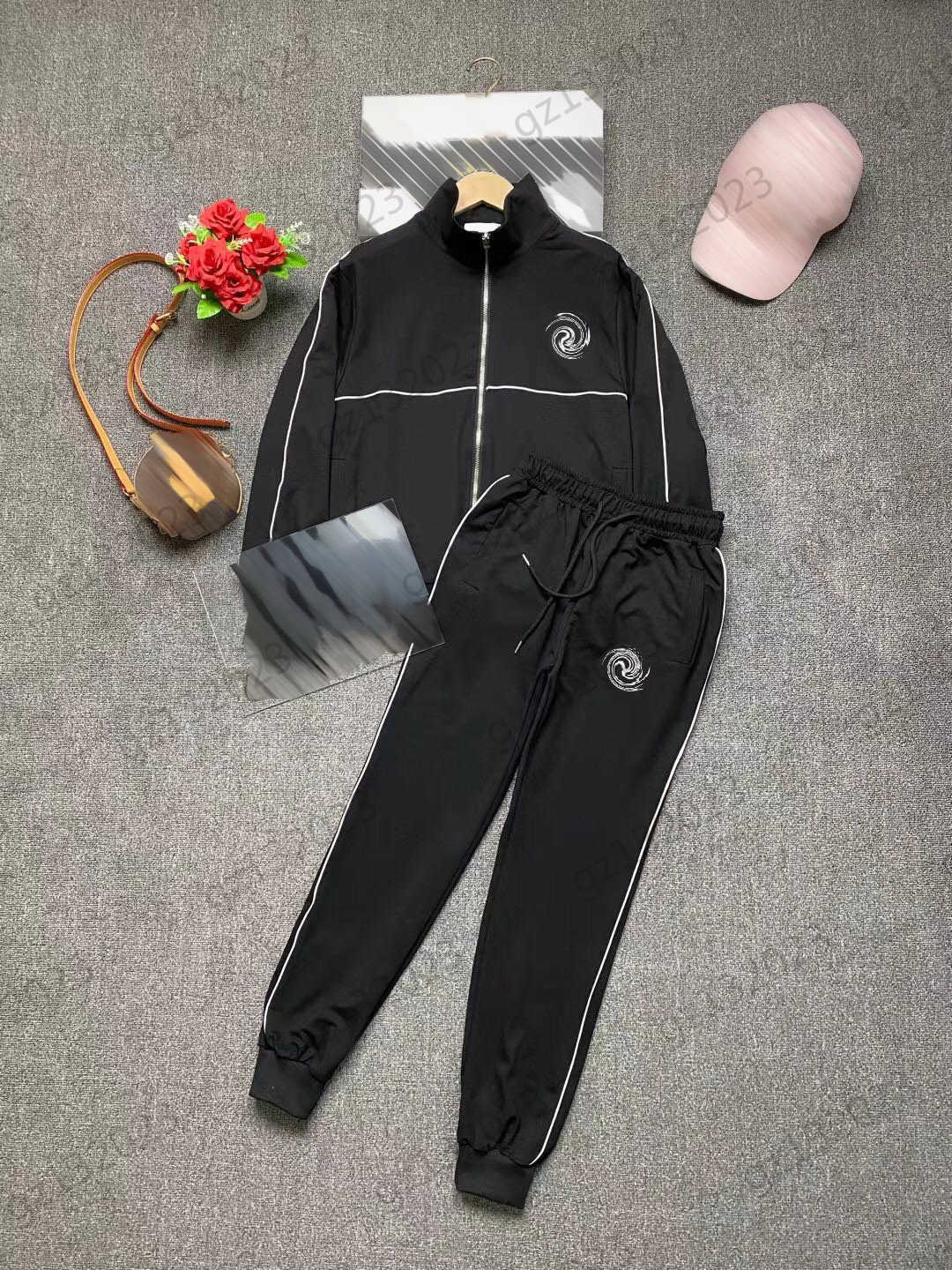 

Womens Tracksuit Brand Classic Logo Embroidery Stand Collar Zipper Long Sleeves Jackets Match Sports Casual Pants Simple Designer Two Piece Women Tracksuits
