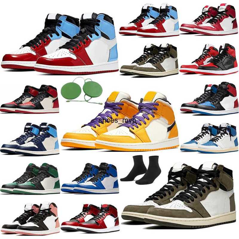 

Basketball Shoes Women Sneakers Trainers Hyper Royal University Blue Lucky Green Men Sports 2022 Jumpman 1 Og 1S Mens Jorden Bordeaux, Box