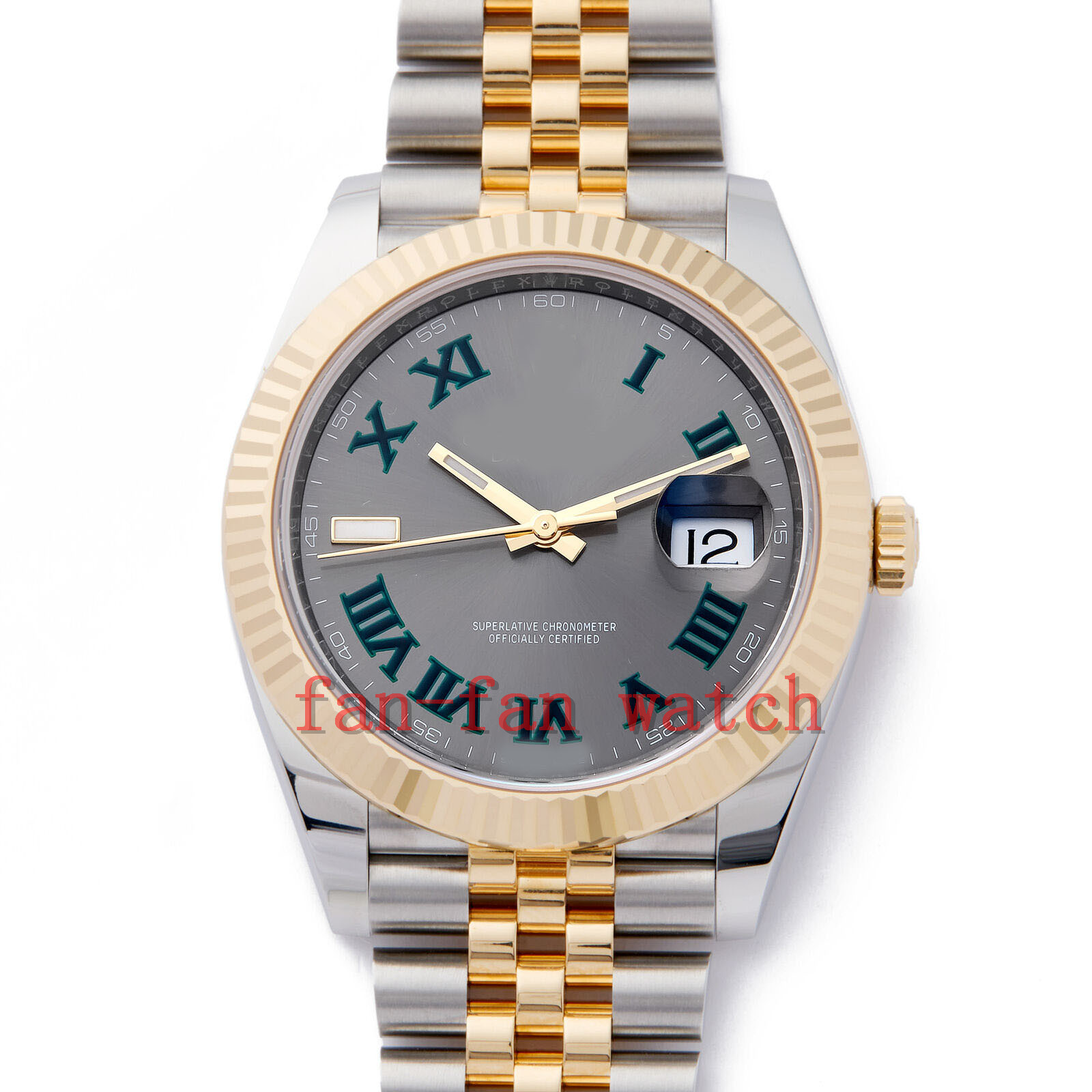 

2023 QC automatic movement watch DATEJUST 41 WIMBLEDON YELLOW GOLD & STAINLESS STEEL WATCH 126333 W009686