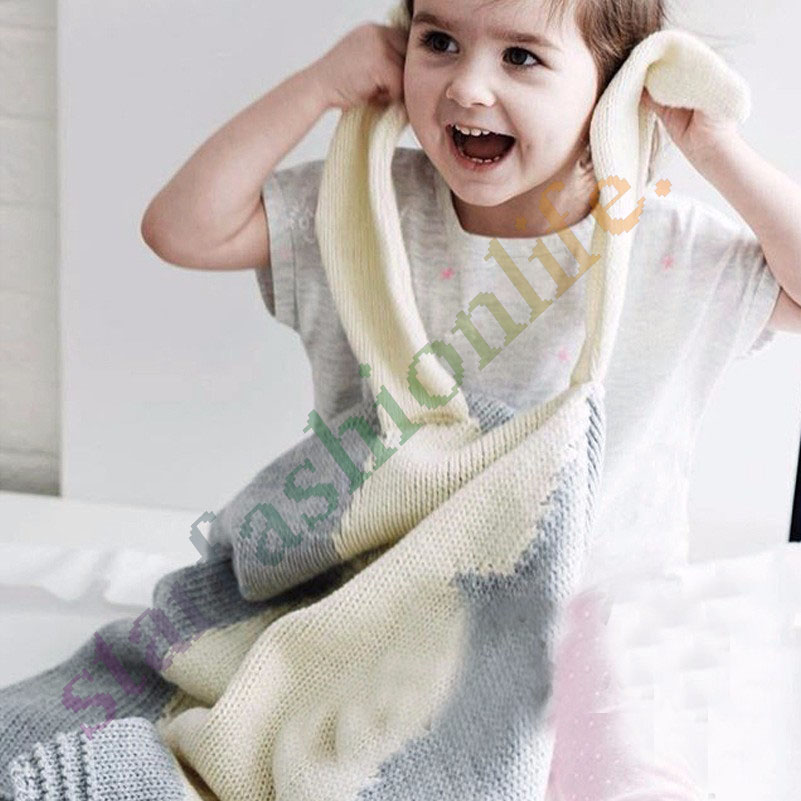 

Blanket animal pattern blanket children's knitting angel home textile