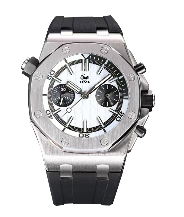 

Business men's watch quartz movement stainless steel material sapphire glass depth waterproof, Colour 12