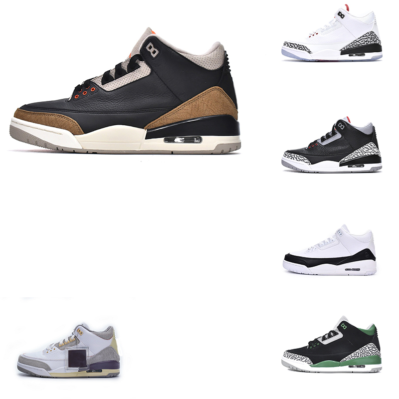 Jumpman 3 3s Hommes Basketball Chaussures Black Cat Moka Blue wolf Cool Grey Varsity Royal Pure Money mens trianers Sports Sneaker 40-46 231